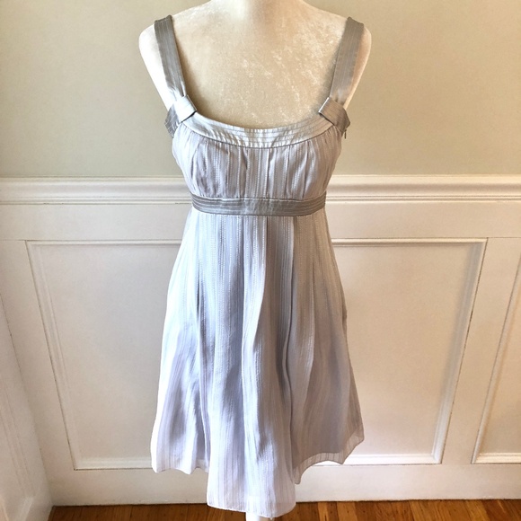 Laundry by Design Dresses & Skirts - LAUNDRY BY DESIGN Silk Silver Grecian Dress 6